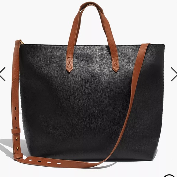 Madewell Handbags - Madewell Zip Top Transport Carry all black brown